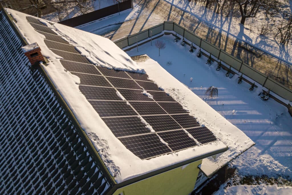 Instalação energia solar no inverno